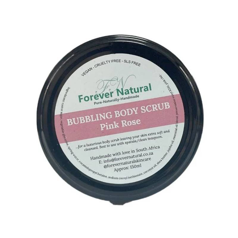 Forever Natural Bubbling Body Scrub Pink Rose 150g