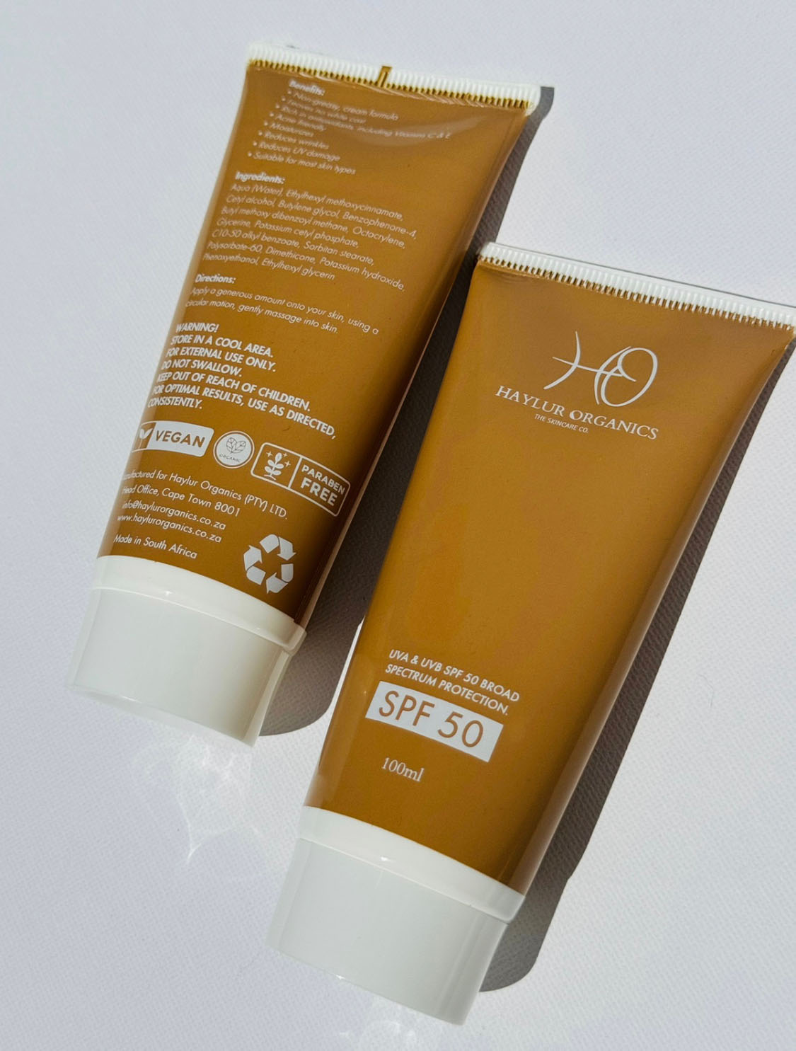 Haylur Organics | Sunscreen SPF50 - 100ml