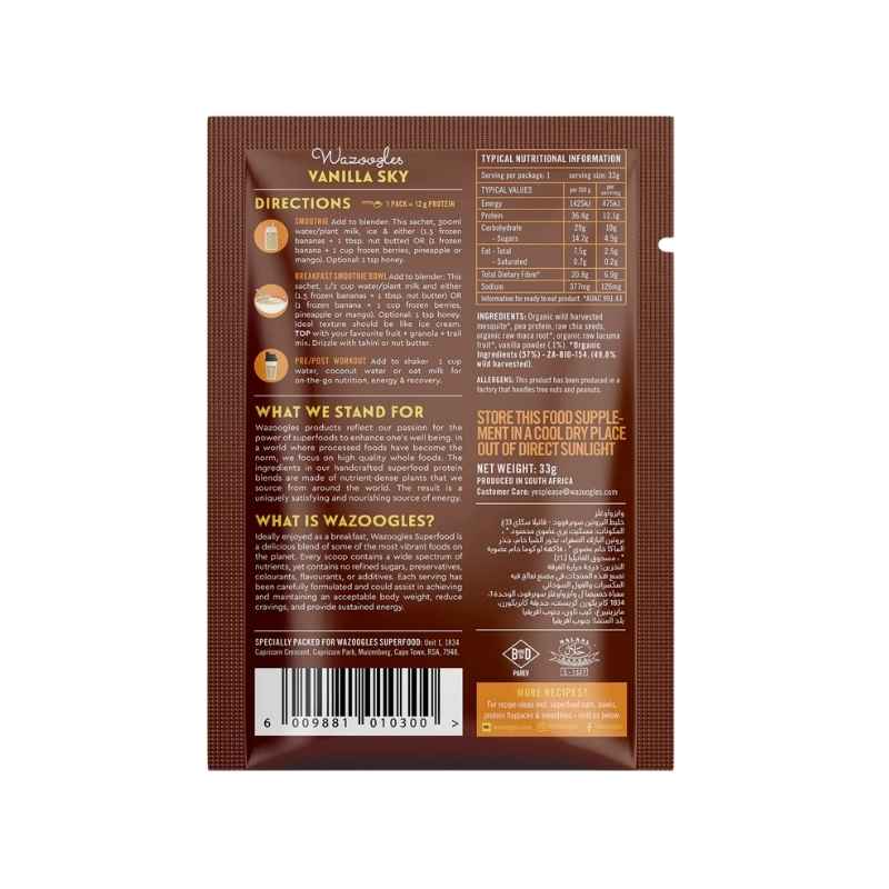 Wazoogles Superfood Protein Blend - Vanilla Sky 33g