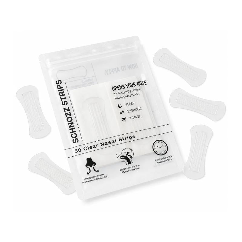 SCHNOZZ Nasal Strips 30 Day Supply