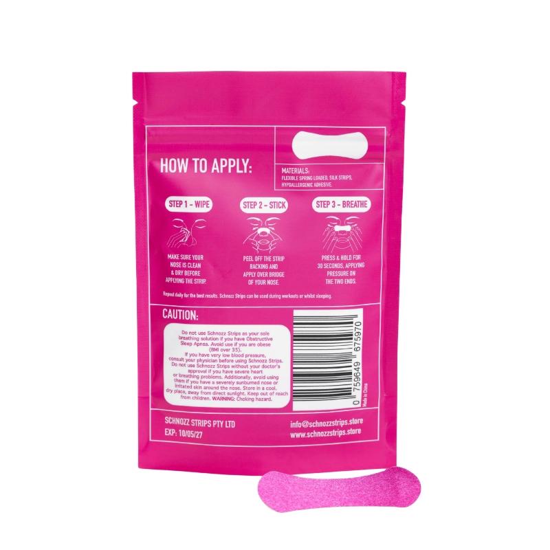 SCHNOZZ Nasal Strips 30 Day Supply