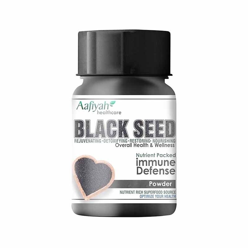 Aafiyah Healthcare Black Seed Powder Travel Size Convenient, potent black seed powder for immune support and overall health on-the-go