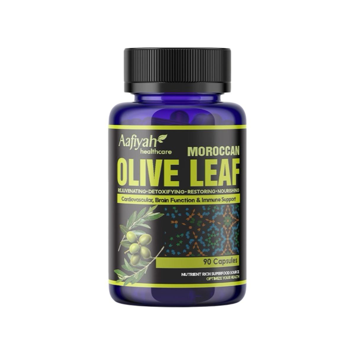 Aafiyah Healthcare’s Moroccan Olive Leaf Capsules contain a natural herbal extract traditionally used to support everyday vitality