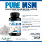 Aafiyah Healthcare Pure MSM Capsules Support joint health, reduce inflammation, and promote skin, hair, and nail wellness with pure MSM