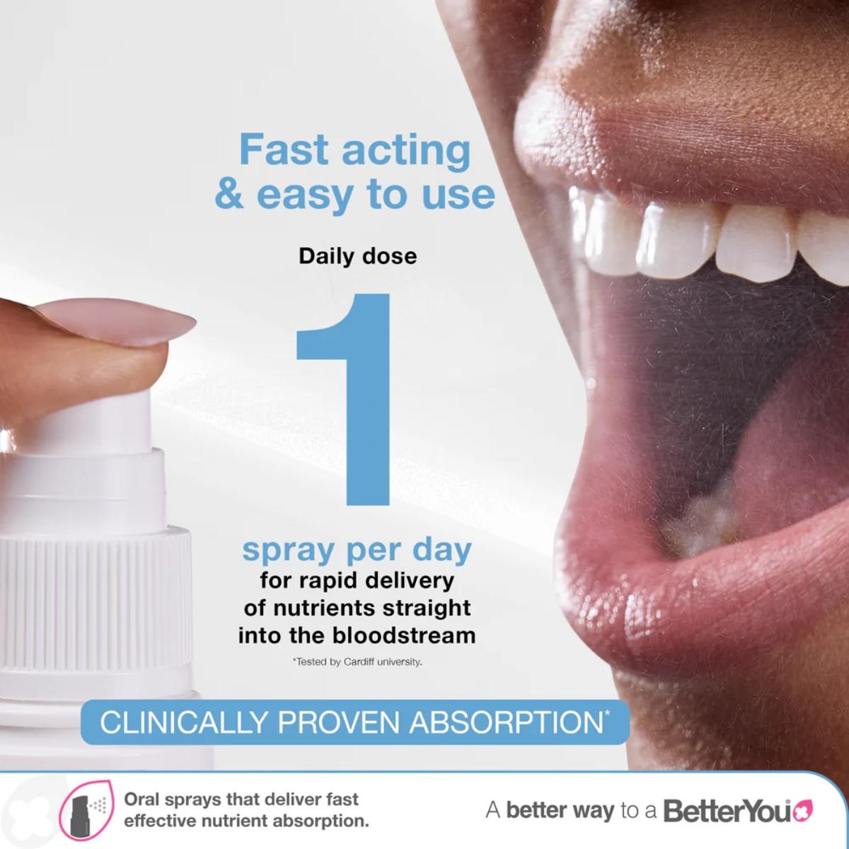 BetterYou DLUX 1000 Daily Vitamin D Oral Spray 15ml
