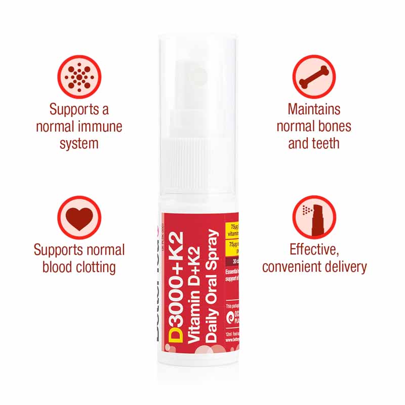 BetterYou Vitamin D3 + K2 Oral Spray 12ml