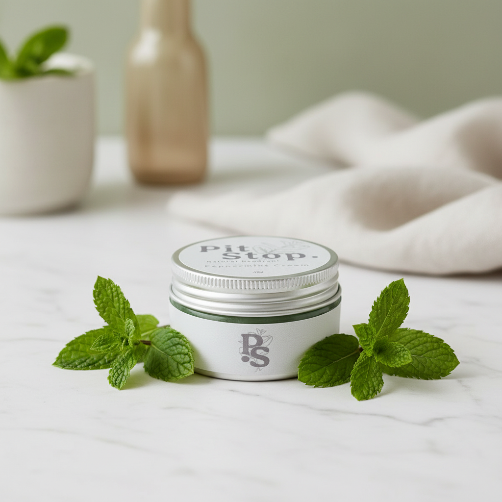 PitStop Natural Deodorant Peppermint Cream 40g