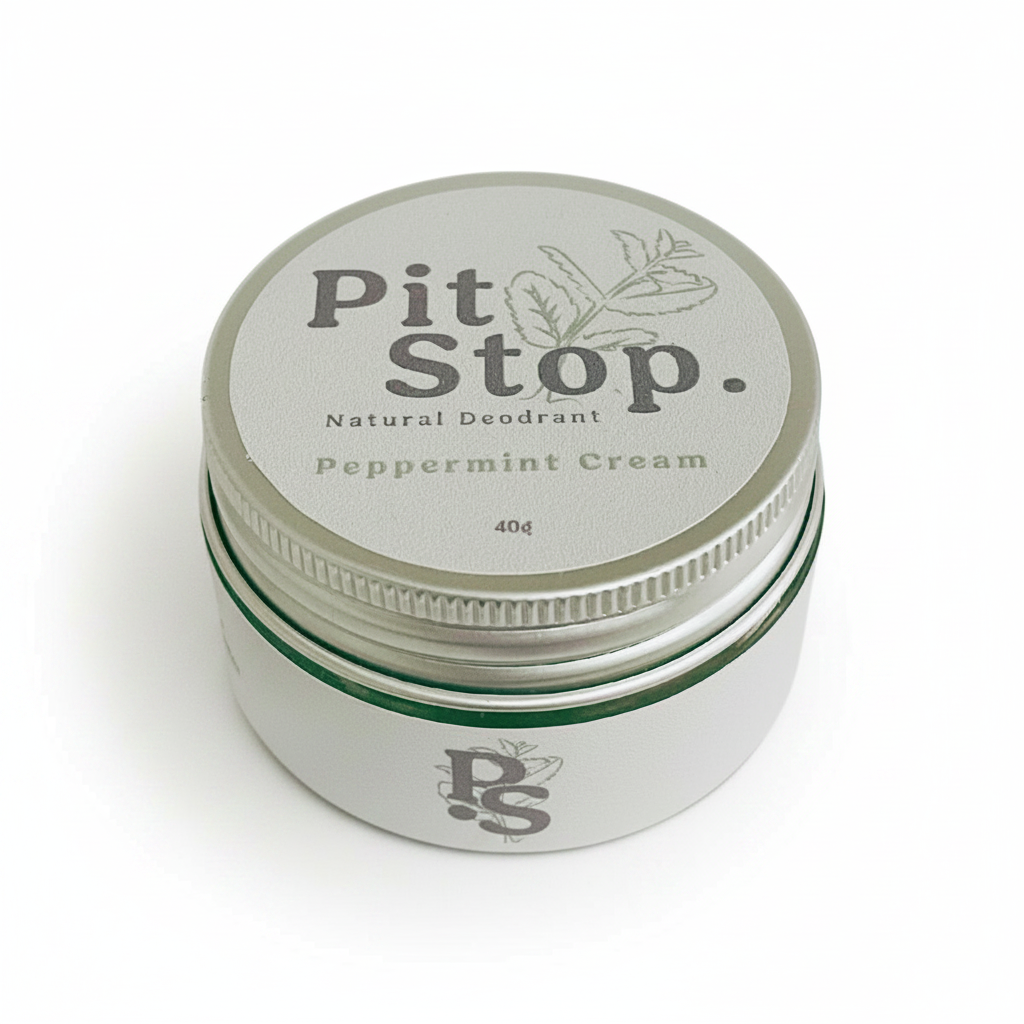 PitStop Natural Deodorant Peppermint Cream 40g