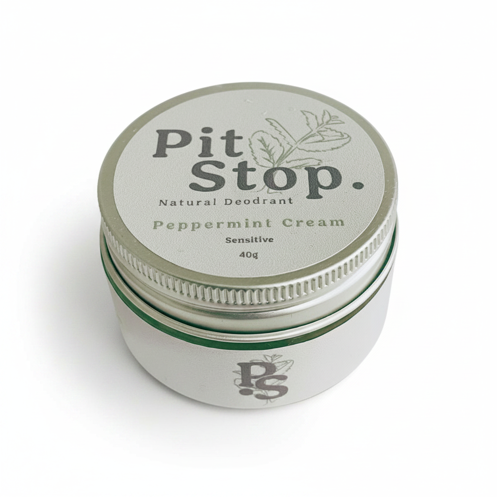 PitStop Natural Deodorant Peppermint Cream Sensitive 40g