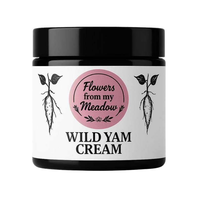 Flowers From My Meadow Wild Yam Cream Natural support for hormonal balance and skin health with premium wild yam extract.