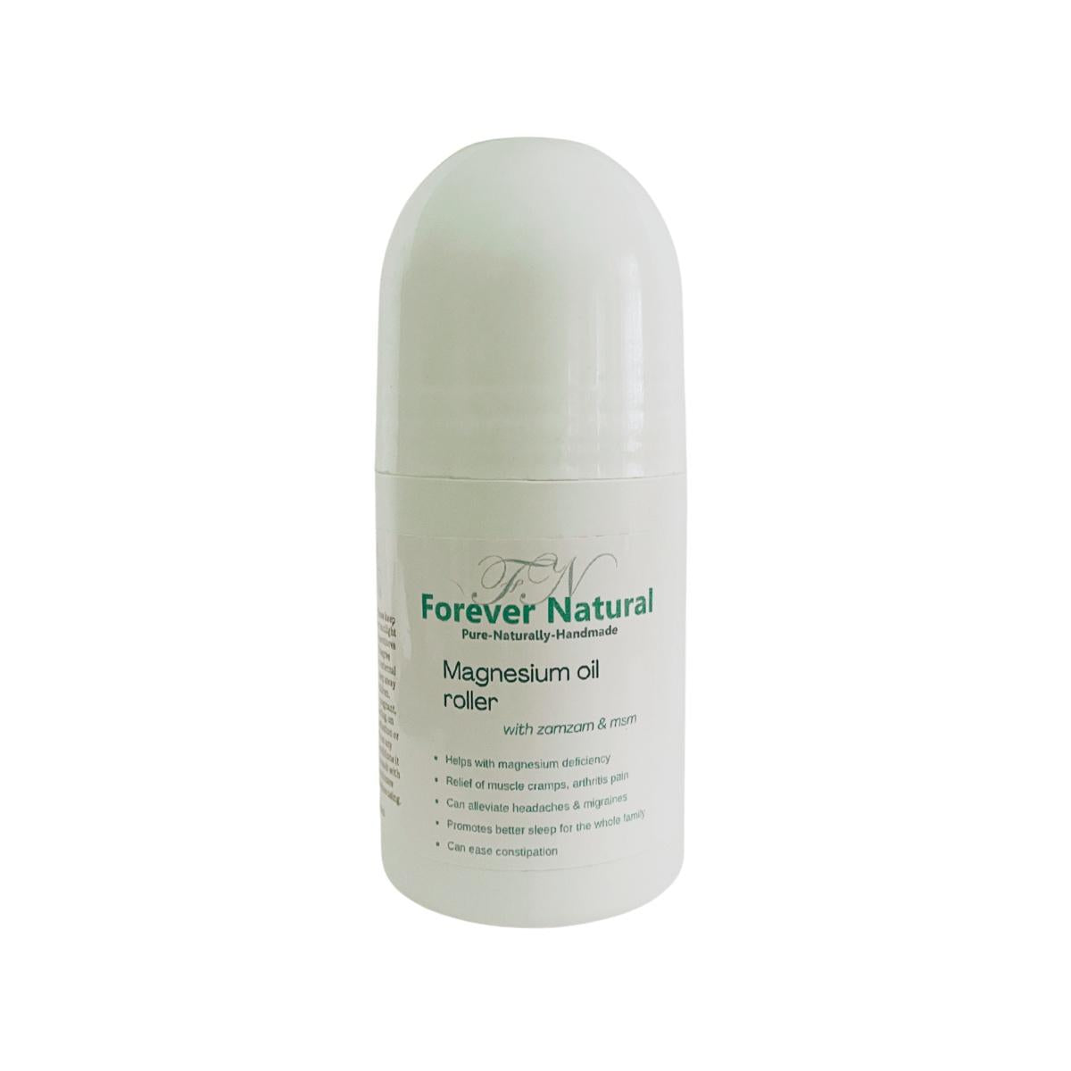 Forever Natural Magnesium Oil Roller may assist with relaxation, easing tension, and restful sleep, simple, natural, and easy to use.