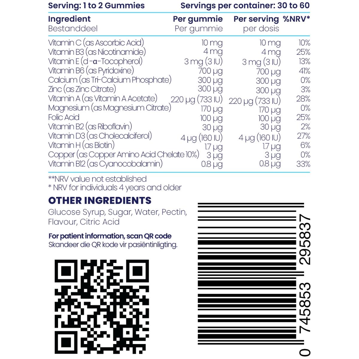 Genologix Kids Multivitamin Gummies 60