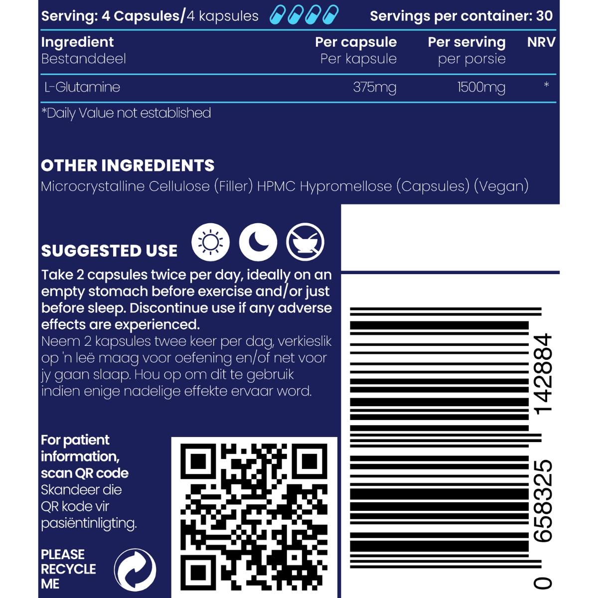 Genologix L-Glutamine 1500mg 120