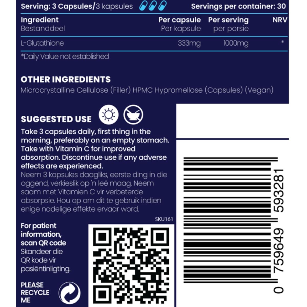 Genologix L-Glutathione 1000mg 90