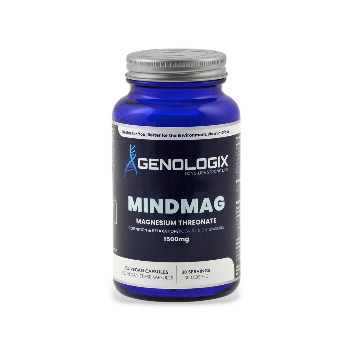 Genologix MindMAG Magnesium L-Threonate 1500mg 120