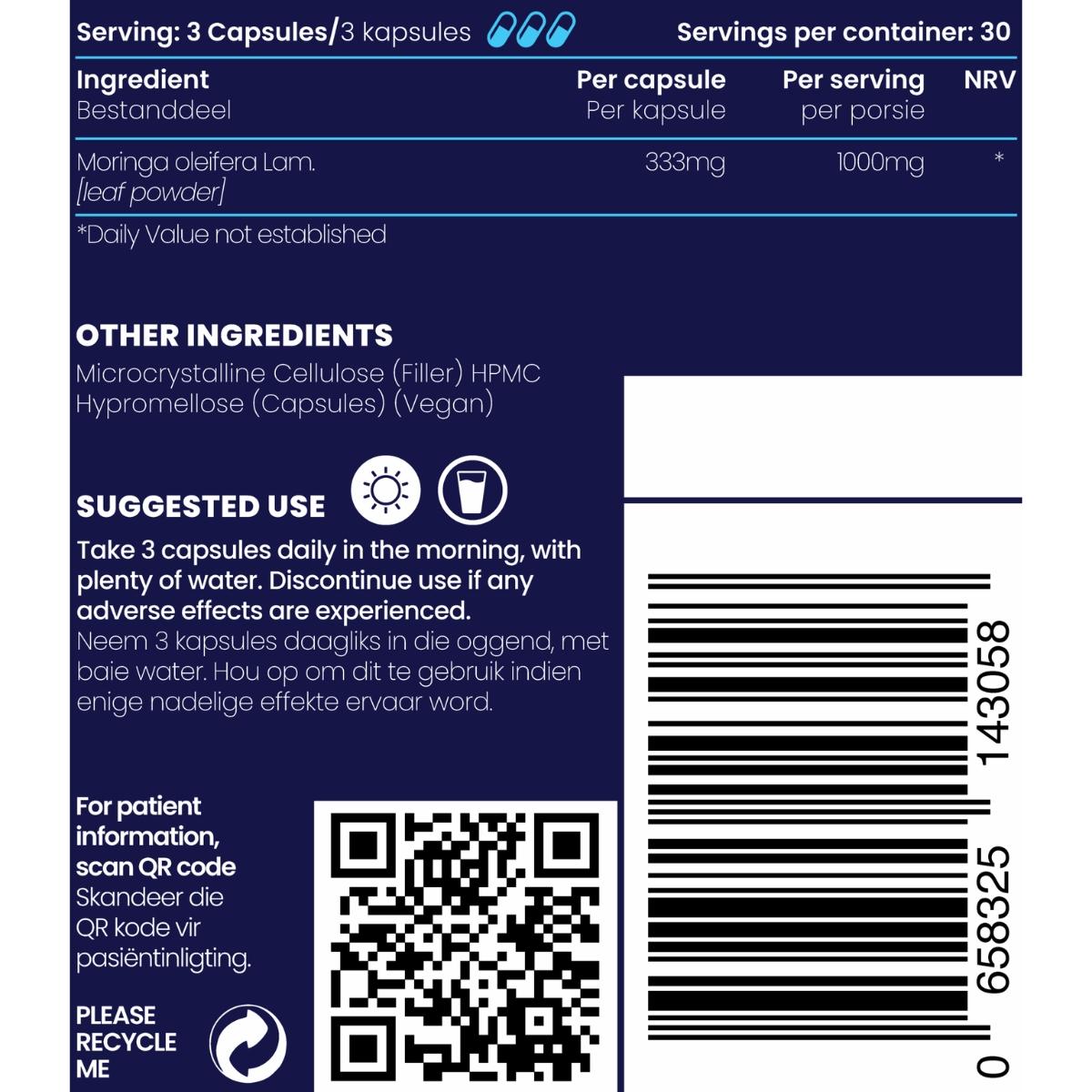 Genologix Moringa 1000mg 90
