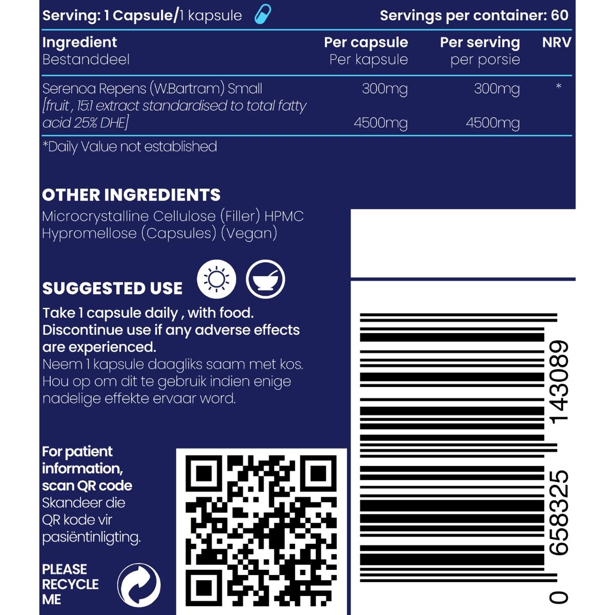 Genologix Saw Palmetto 300mg 60