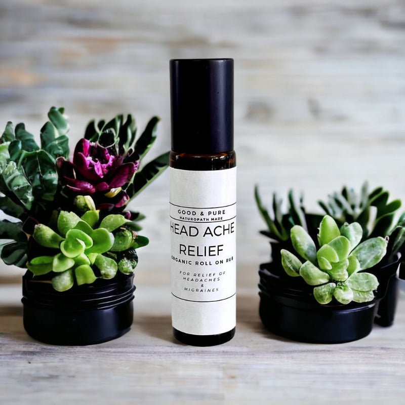 Good and Pure Head Ache Relief Organic Rollon 10ml