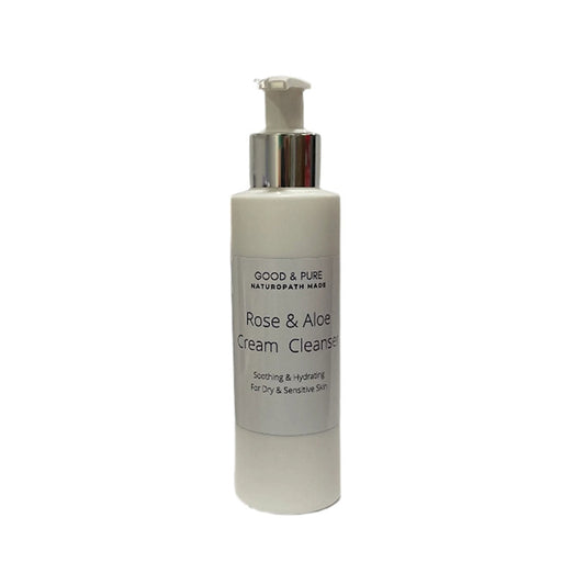 Good and Pure Rose & Aloe Cream Cleanser, 135ml, For Dry and Sensitive Skin