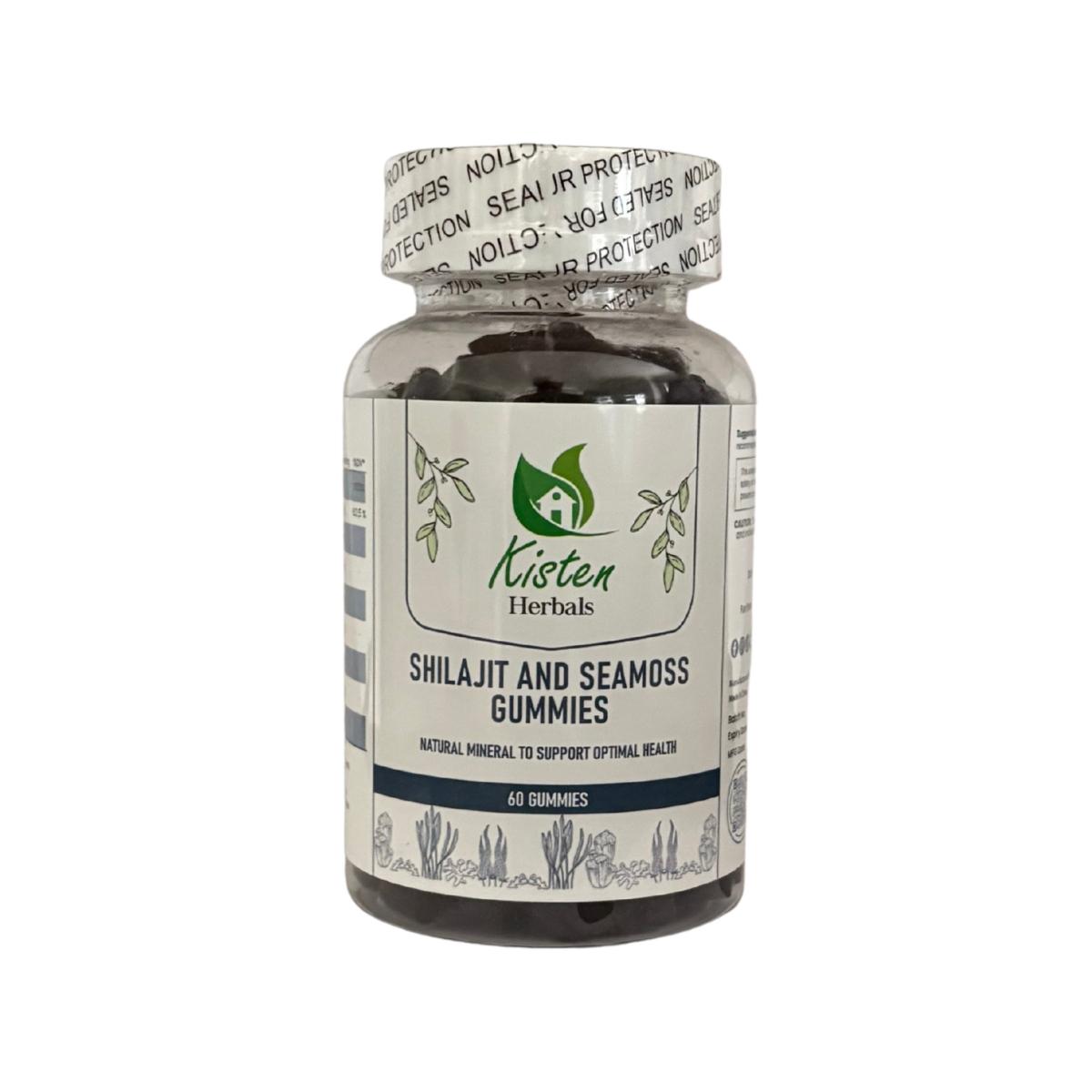 Kisten Herbals Shilajit and Seamoss Gummies 60