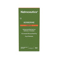 A box of Natroceutics Berberine Complex capsules, with 60 capsules inside. The packaging is green with white and red text, indicating the product is an advanced berberine delivery complex with increased bioavailability and dual release.