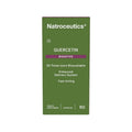 A box of Natroceutics Quercetin Bioactive capsules, with 60 capsules inside. The packaging is green with white and red text, indicating the product is a health supplement with fast-acting properties.