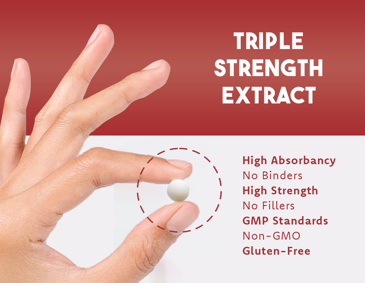 A bottle of New Leaf Cranberry supplement with 30,000mg of cranberry extract, added Vitamin C and D, containing 120 tablets.