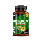 A bottle of New Leaf Artichoke 1000mg tablets with black pepper, containing 120 tablets, designed for superior absorption.