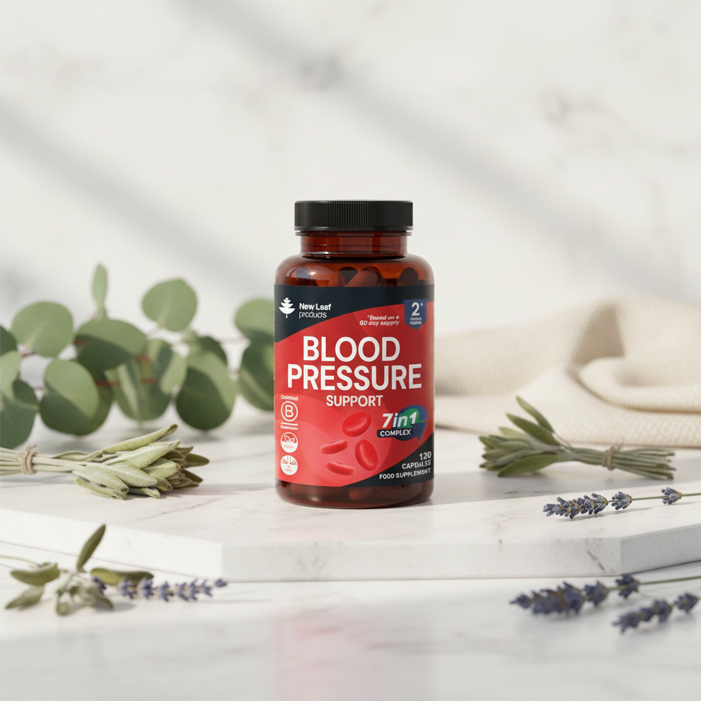 New Leaf Blood Pressure Support 7-in-1 120 Capsules