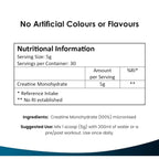 Package of New Leaf products Creatine Monohydrate Powder