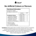 New Leaf Probiotic Multi Strain High Strength 120 Nutritional Information