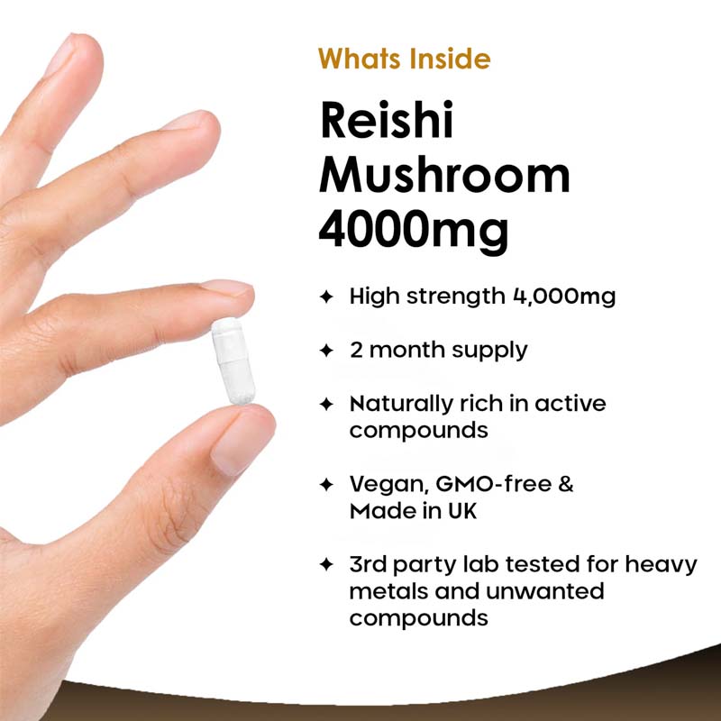 New Leaf Reishi Mushroom 4000mg 120