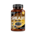 A bottle of New Leaf Shilajit 1400mg capsules with 60% Fulvic Acid, containing 120 capsules for a 2-month supply.