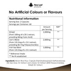 New Leaf Shilajit with Sea Moss and Lions Mane 6000mg 120