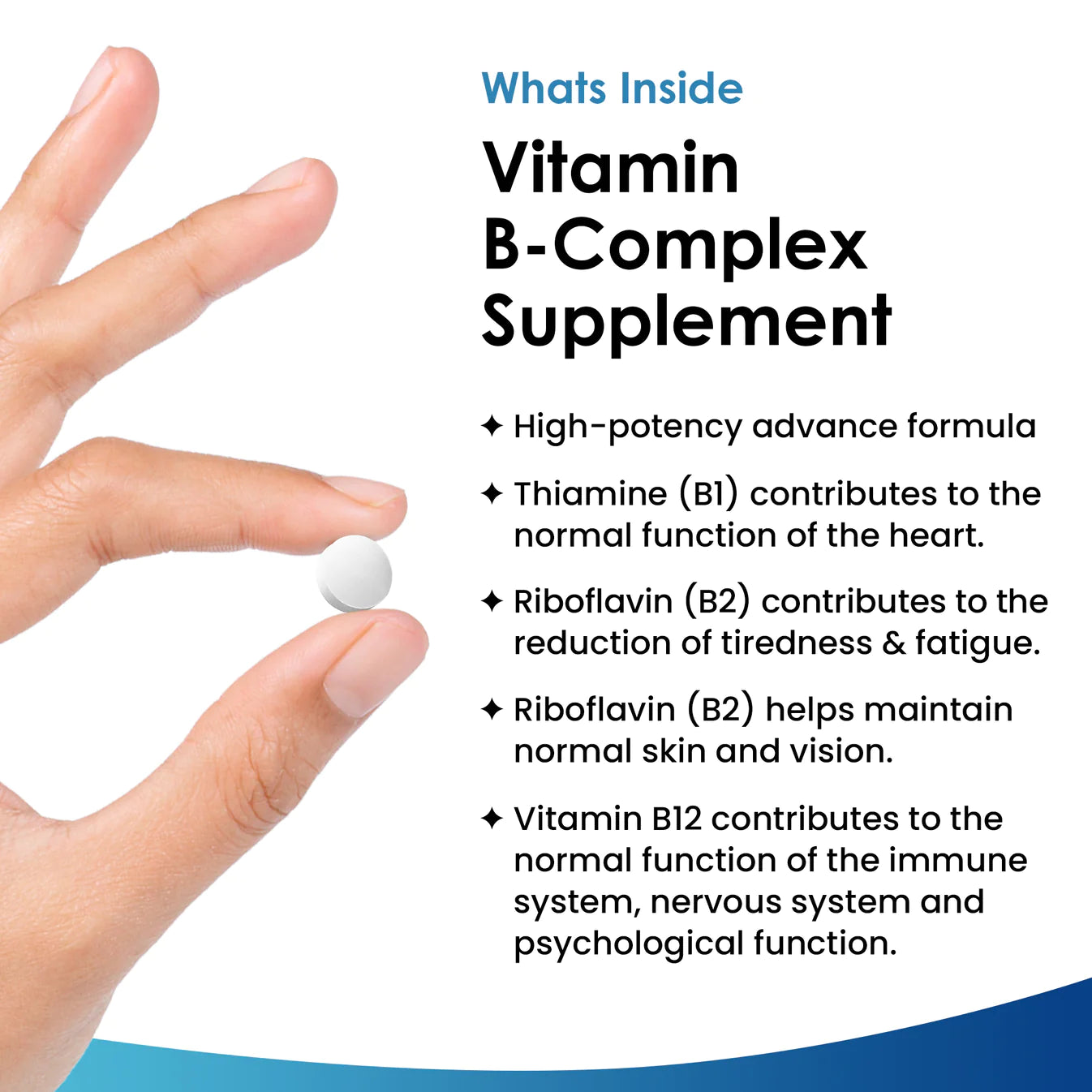 New Leaf Vitamin B Complex 365 Tablets 12 Month Supply, ingredients