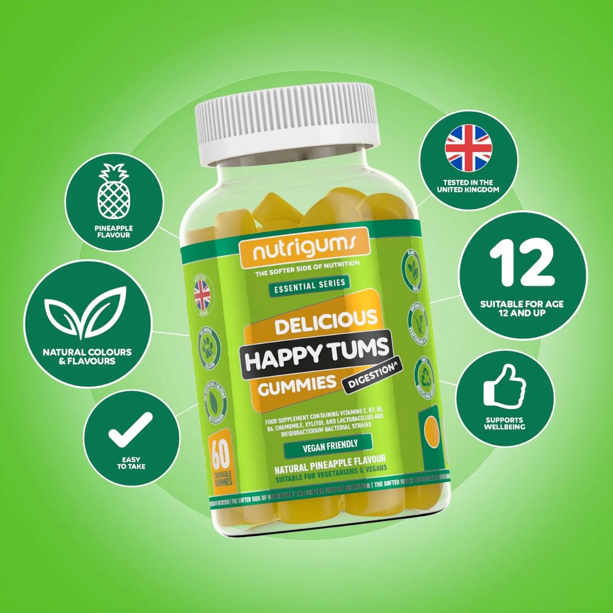 Nutrigums Happy Tums® Digestion Complex Gummy 60