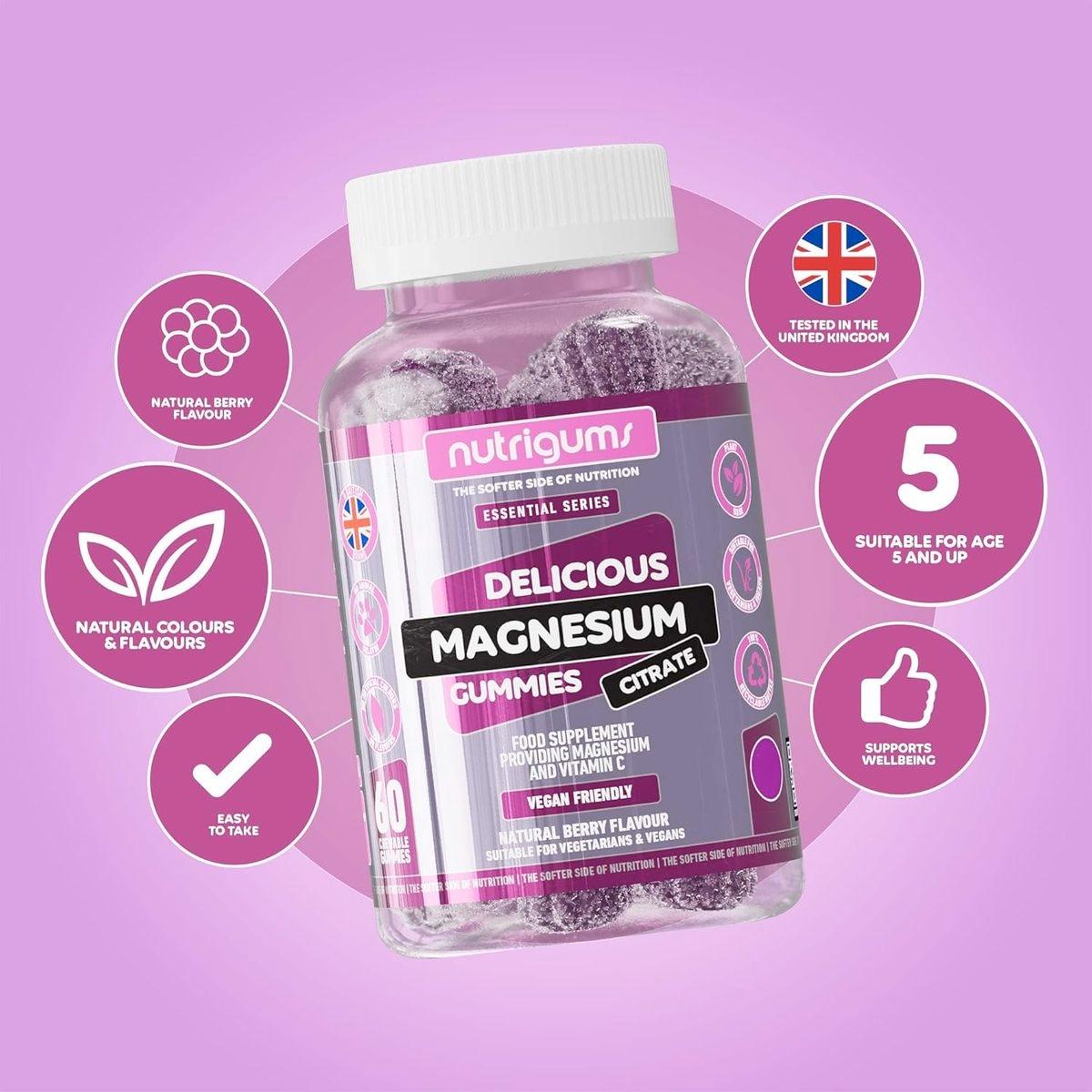 Nutrigums Magnesium Citrate & Vitamin C Gummy 60