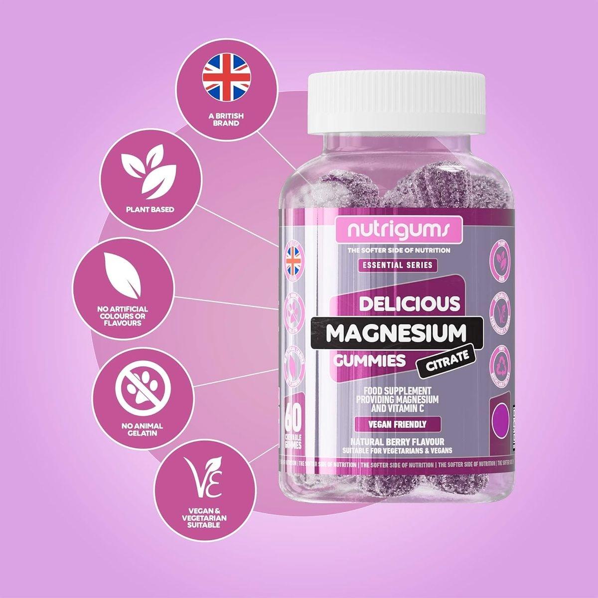 Nutrigums Magnesium Citrate & Vitamin C Gummy 60