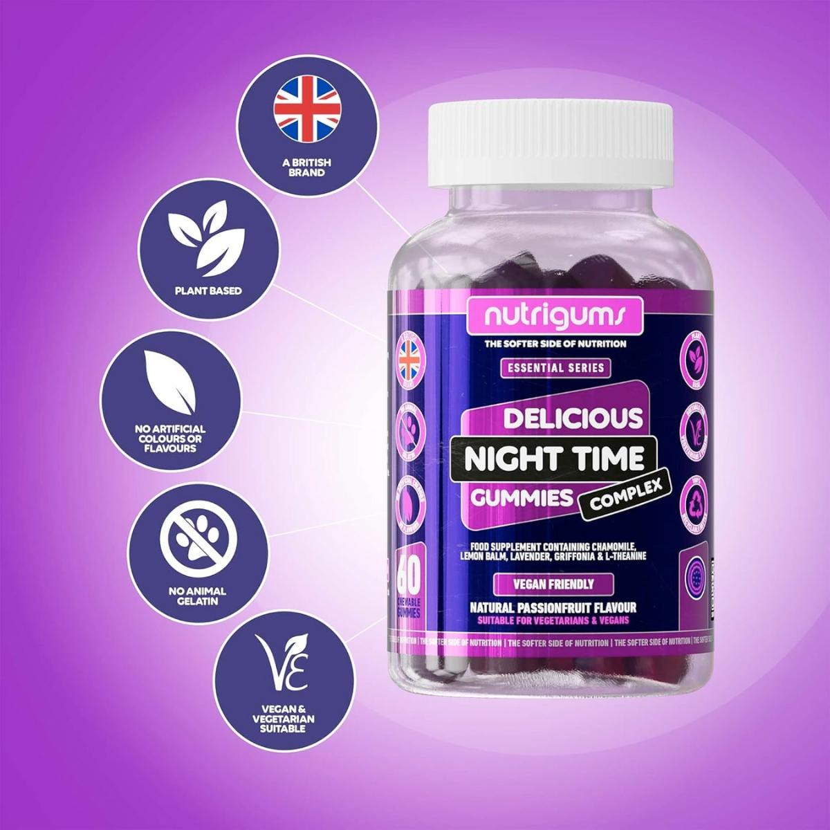 Nutrigums Night Time Complex Gummy 60