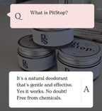 Dr Nazeefah PitStop Natural Deodorant aluminium-free skincare product