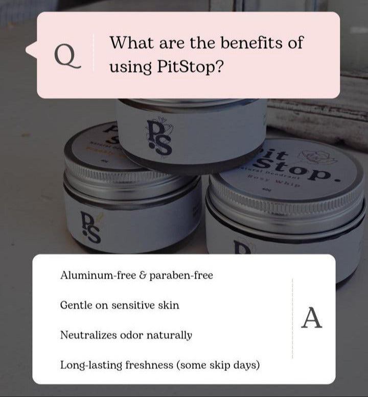 Dr Nazeefah PitStop Natural Deodorant aluminium-free skincare product