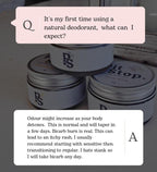 Dr Nazeefah PitStop Natural Deodorant aluminium-free skincare product