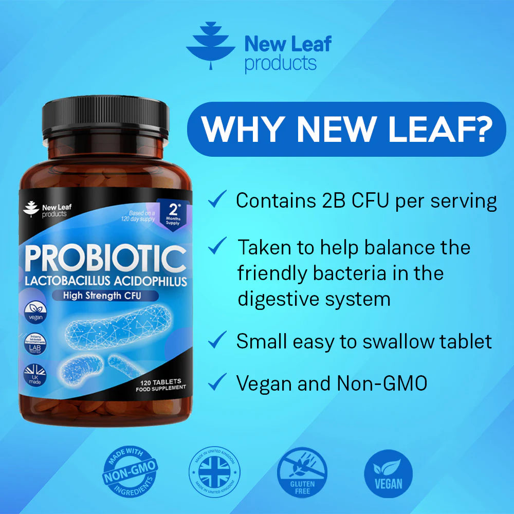 New Leaf Probiotic supplement information 