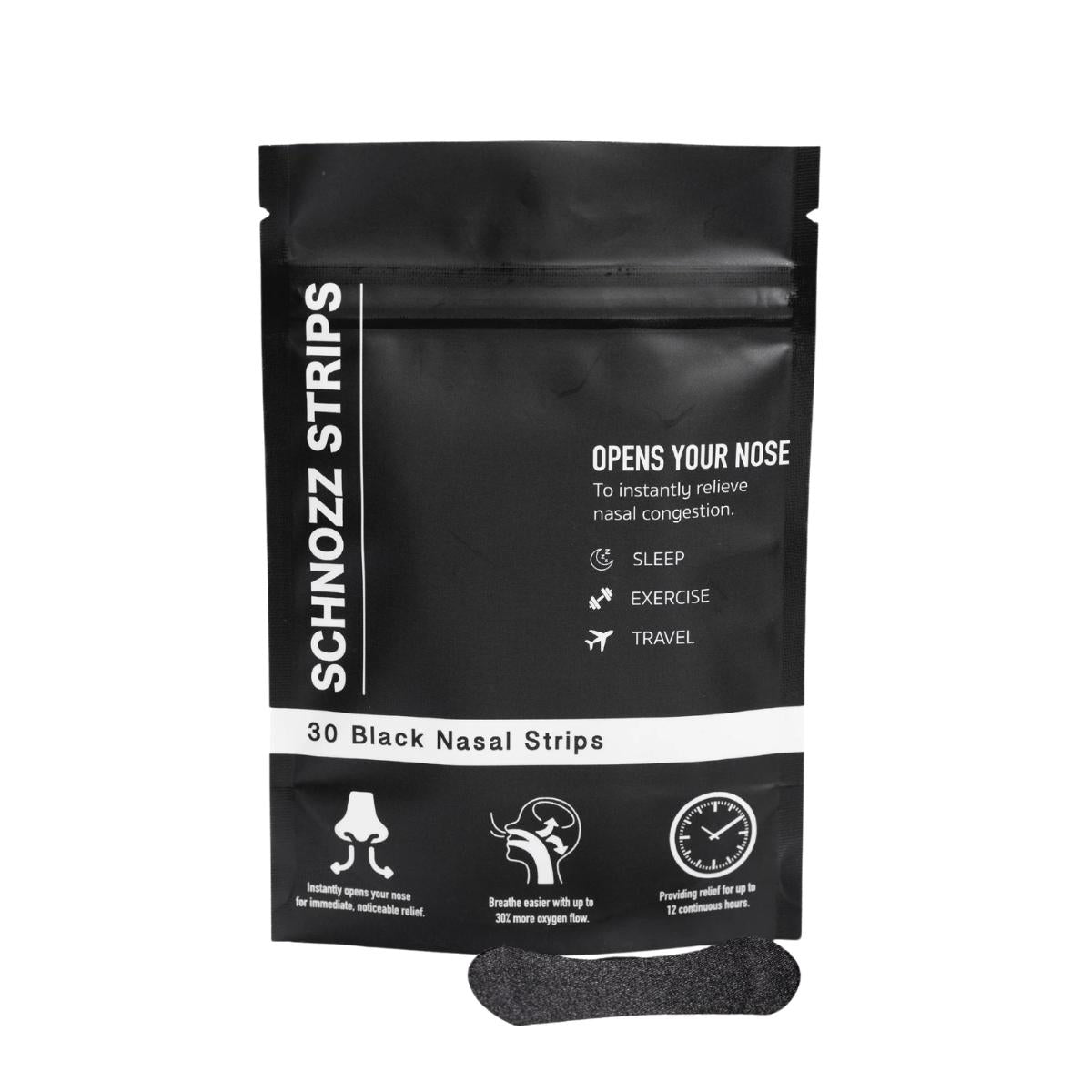 SCHNOZZ Nasal Strips 30 Day Supply