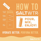 SaltWTR Daily Electrolytes Salt Wild Orange 8 Pack Immune Support