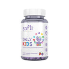 A bottle of Softi Daily Kids Complete Multivitamin, 60 Halal Gummies, With 11 Vitamins and Minerals