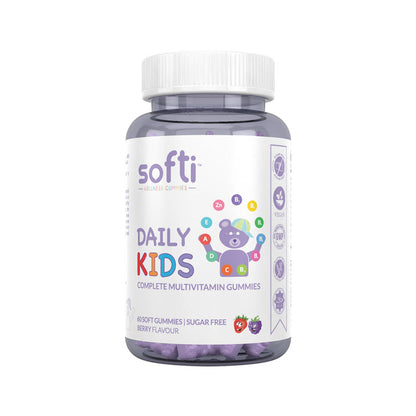 Softi Daily Kids Complete Multivitamin, 60 Soft Gummies, With 11 Vitamins and Minerals