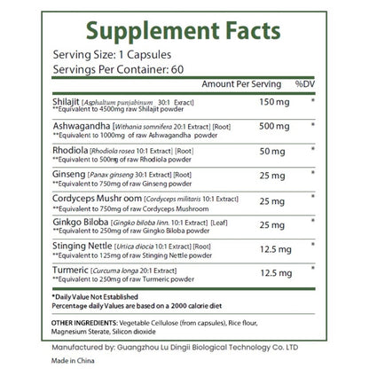 Soulful Herbs & Spices Shilajit 8in1 Supplement 60