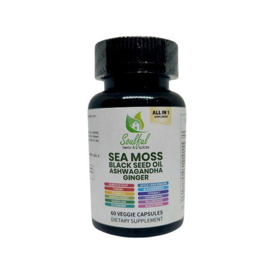 Soulful Herbs & Spices Seamoss Allin1 Supplement 60