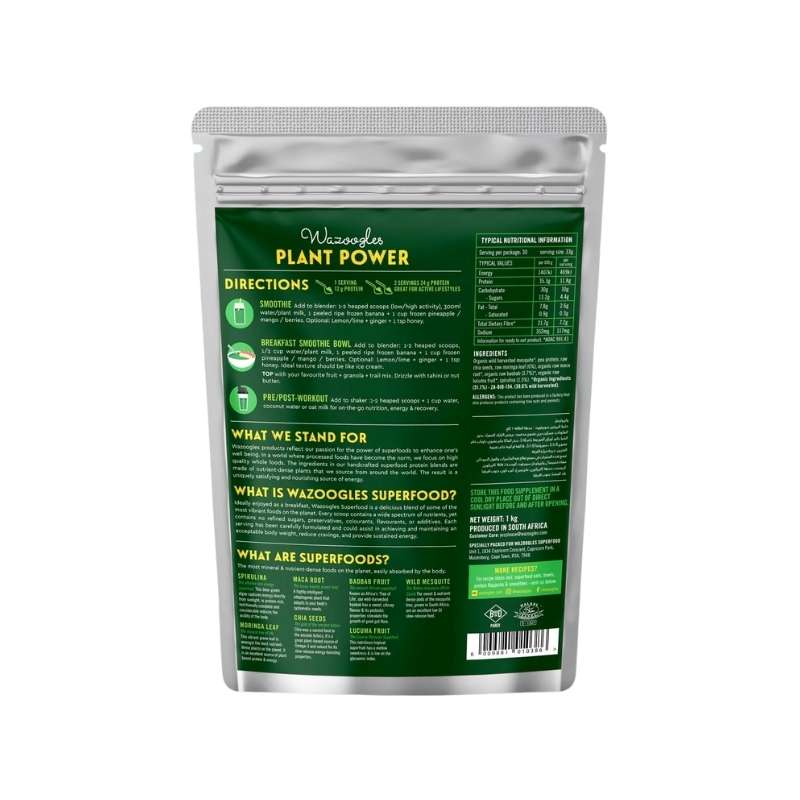 Wazoogles Superfood Protein Blend Plant Power 1kg